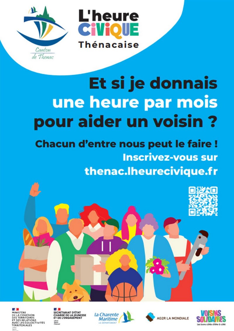 affiche heure civique Thénac 17