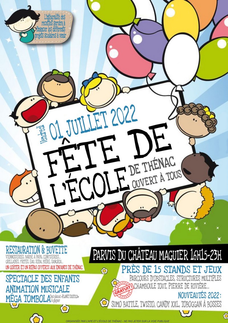 Fête de l'école 1er juillet Thénac 17