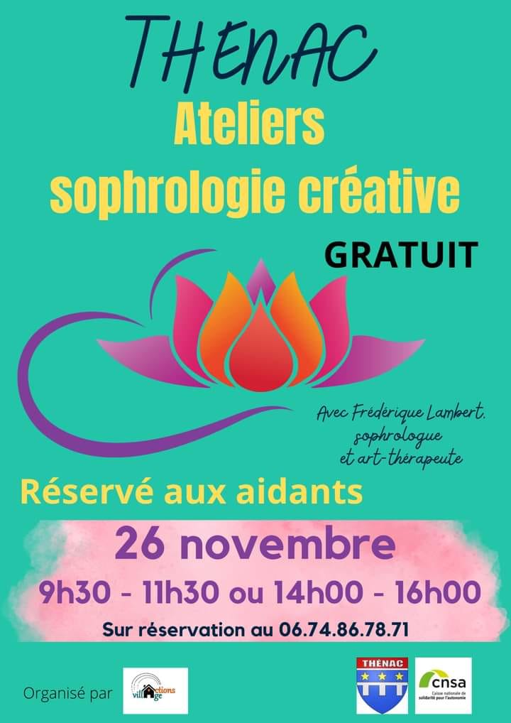 ateliers sophrologie 26 novembre Thénac17