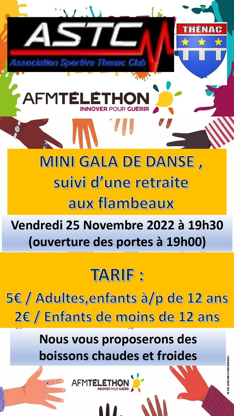 Téléthon ASTC 25 novembre Thénac 17