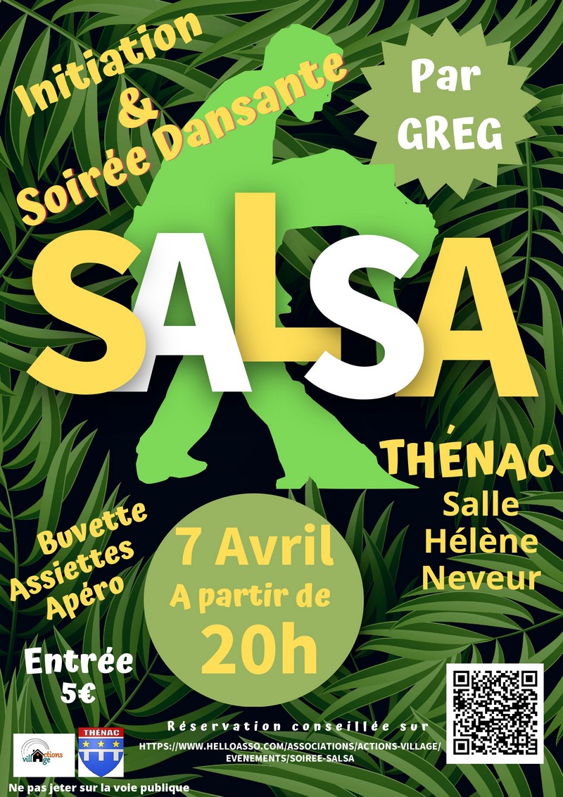 Affiche Salsa 7 avril 2023 Thénac17