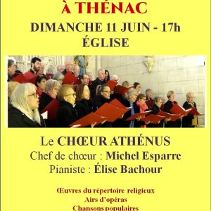 Affiche concert choeur Athénus