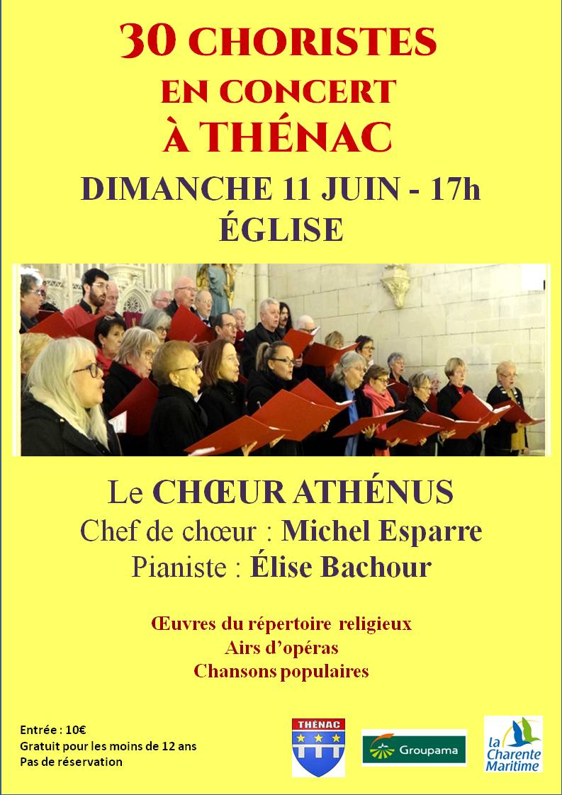 Affiche concert choeur Athénus