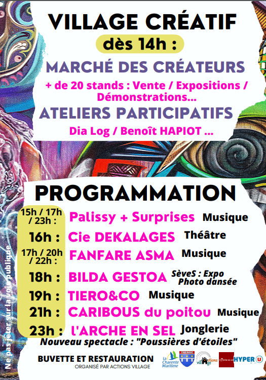 Les éclats de Thénac programmation 3 juin Thénac 17