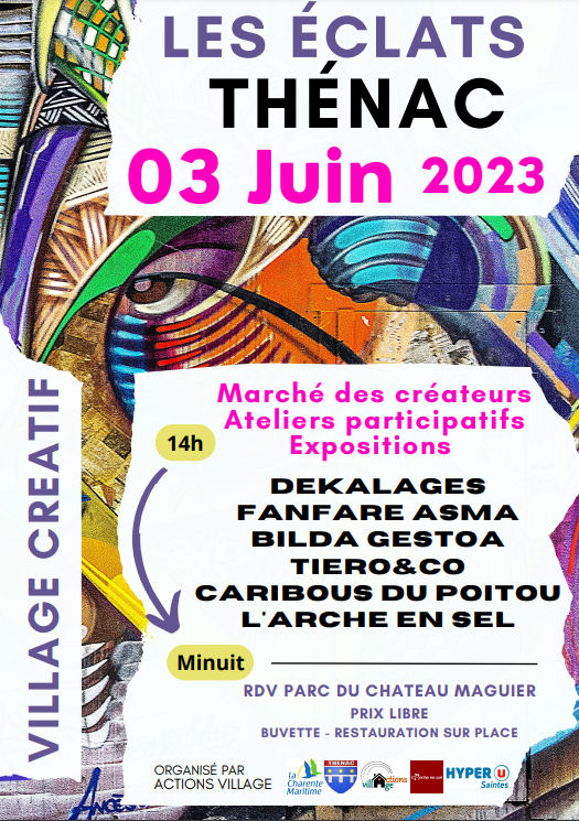 Affiche Les éclats de Thénac 2023 Thénac17