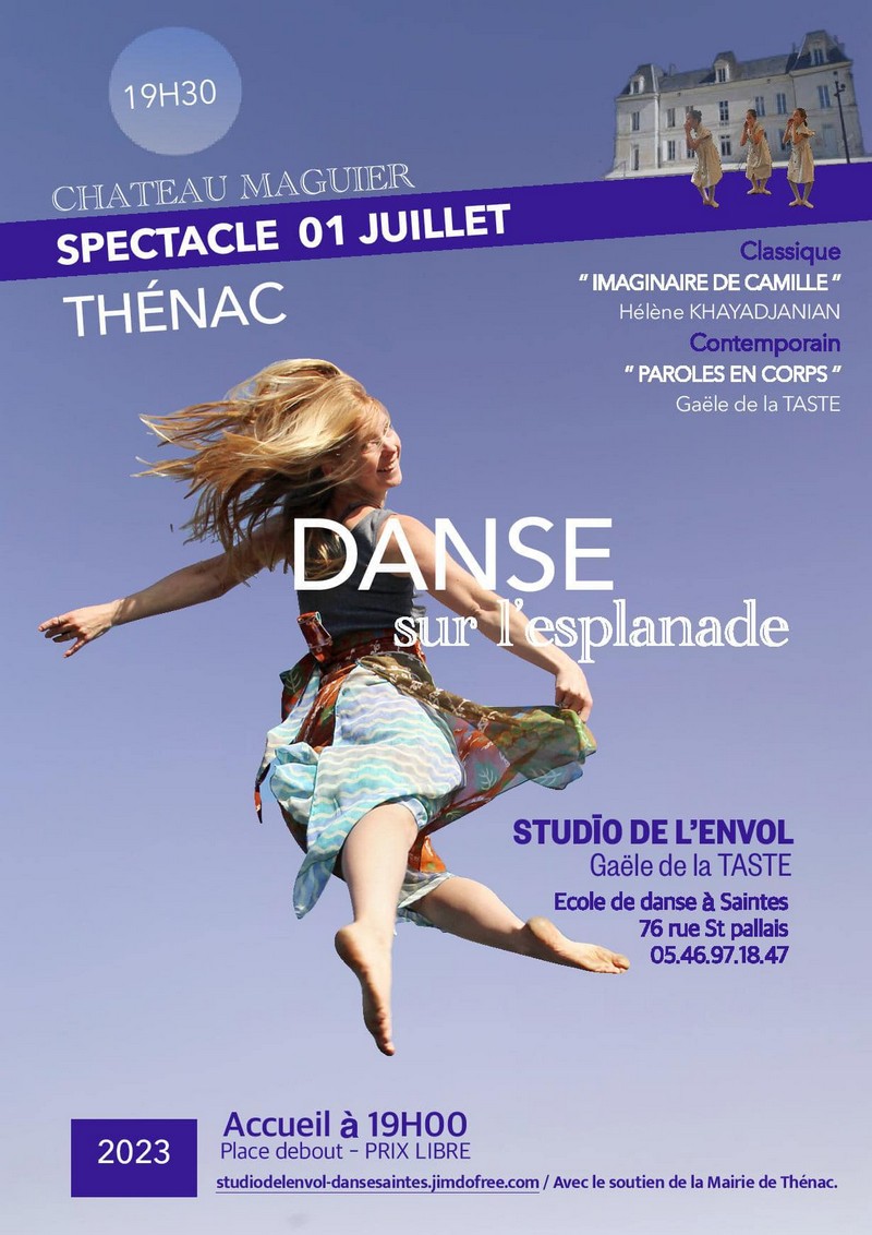 Affiche Gala de danse 1er Juillet Thénac17