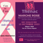 Affiche marche rose 2023 Thénac17