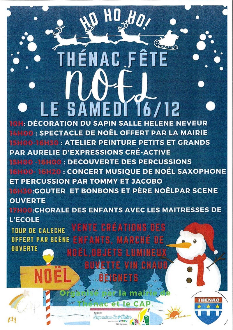 Affiche Thénac en fête 2023 Thénac 17