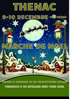 Affiche Marché de Noël Thénac17