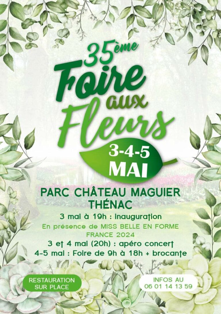 35ème Foire aux fleurs de Thénac – Thénac
