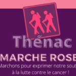 Bandeau marche rose Thénac 17