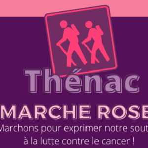 Bandeau marche rose Thénac 17