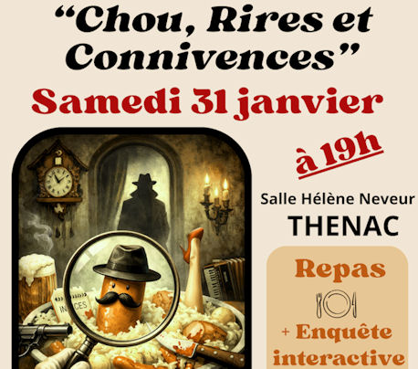 Bandeau chou, rires et connivences Thénac 17