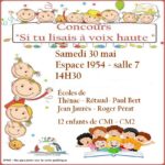 Affiche concours lecture voix haute Thénac 17